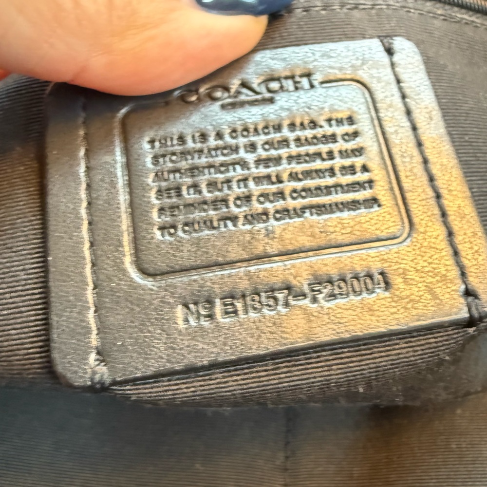 Coach 29004 Charlie Pebble Letter Black Backpack - Picture 11 of 16